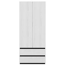 Шафа розпашна комбінована у спальню з ЛДСП SZF2D2S Лаєр Gerbor Венге магія/Ясен сніжний