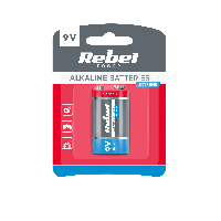 Батарейка Rebel крона 9V Alkaline Xtreme 6LR61 на блістері BAT0092B