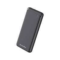 Универсальная мобильная батарея ColorWay Slim 10000mAh Black (CW-PB100LPF2BK) EV, код: 8413176