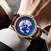 Кварцові оригінальні чоловічі годинники  Lige, міцний важкий корпус. Якість. Стильний наручний годинник., фото 4