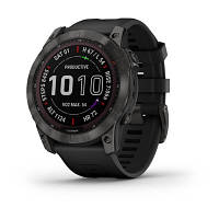 Смарт-часы Garmin fenix 7X Sapph Sol Carbon Gray DLC Ti w/Black, GPS (010-02541-11) sn