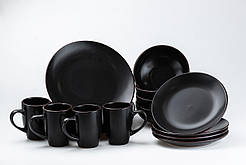 Набір столового посуду 4 предмети чашка / миска для супу / салатник / обідня тарілка HP20341