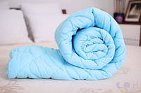 Одеяло закрытое однотонное холлофайбер (Микрофибра) Полуторное 150х210 44805 хорошее качество