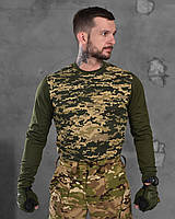 Тактическая боевая рубашка убакс пиксель военная кофта под бронежилет