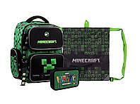 Шкільний набір YES Minecraft S-101 (рюкзак+пенал+сумка) 559595