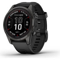 Смарт-часы Garmin fenix 7S Pro Saph Solar, Carbon Gray Ti w/Black Band, GPS (010-02776-11) sn