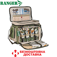 Набор посуды для пикника термосумка набор для пикника на 4 персоны пикниковый набор посуды НВ 4-533 Rhamper