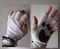 Перчатки - митенки кота (2 вида)