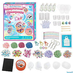 Акрилові прикраси WToy епоксидний клей активатор силіконові молди прикраси ланцюжки в кор 25*5*30см (55404)