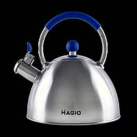 Чайник со свистком Magio MG-1190 2.5 л серебристый хорошее качество