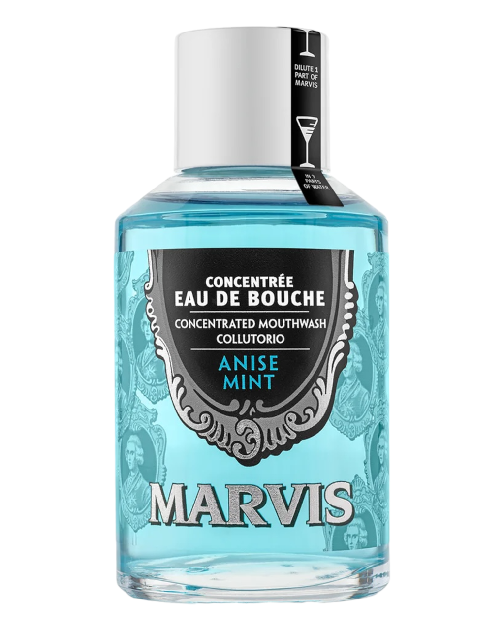 Marvis Anise Mint Concentrated Mouthwash Ополіскувач-концентрат для порожнини рота "Аніс і м'ята" 120 мл, фото 1