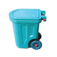 Контейнер для мусора Stenson 4820080313106 90 л голубой хорошее качество
