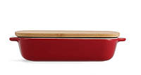 Форма для запекания с крышкой KitchenAid CC006106-001 7,5х19,5х32,8 см 1.9 л красная хорошее качество