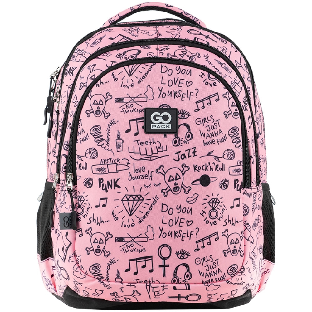 Рюкзак GoPack Education Teens 44x32x18 см, 19 л рожевий (GO24-162L-6)