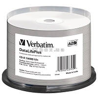 Диски Verbatim CD-R 700Mb 50pcs Printable 43745