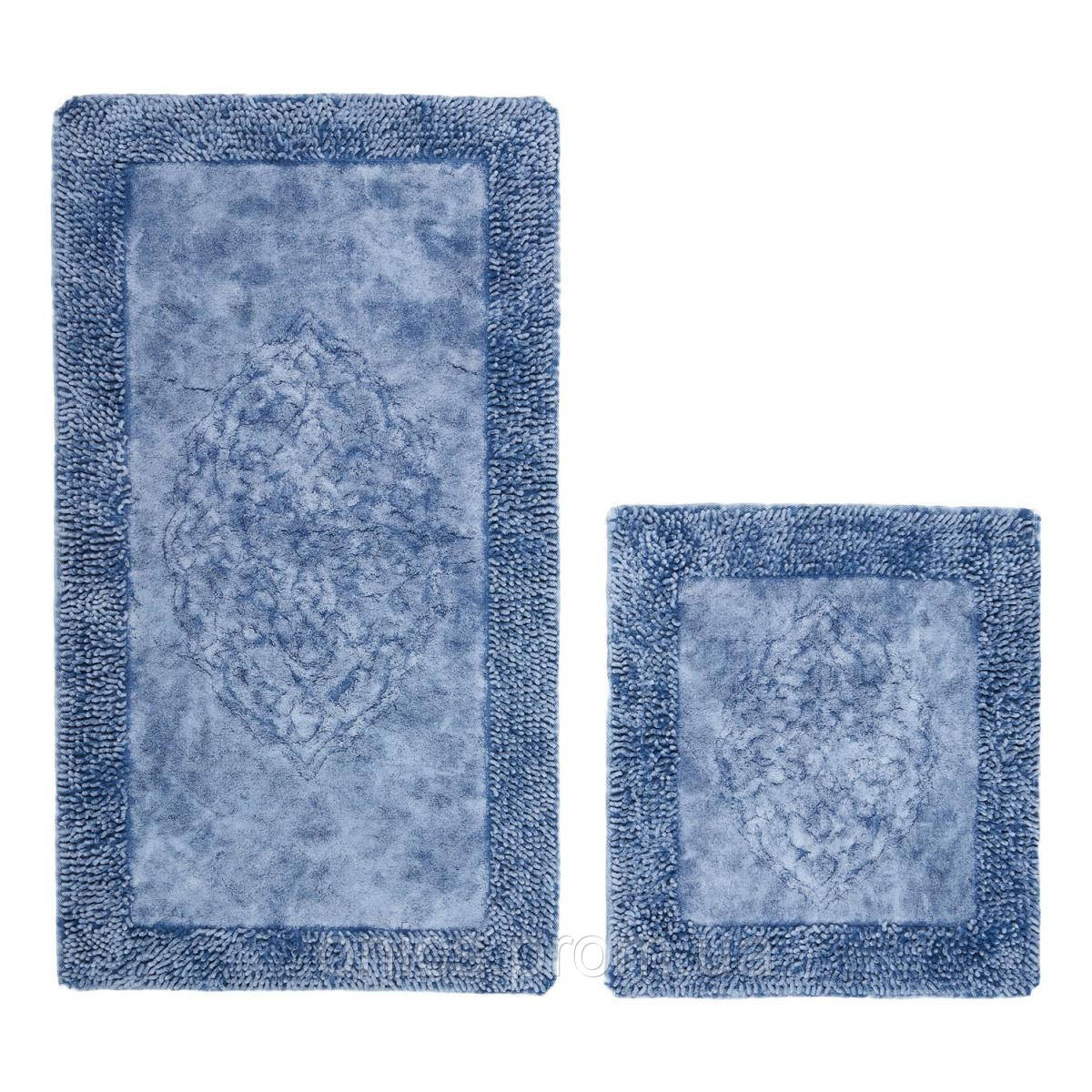 Набор ковриков для ванной Arya Tiffany AR-A107214-Blue 2 предмета голубой хорошее качество - фото 3 - id-p2197685668