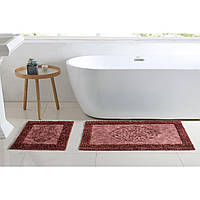 Набор ковриков для ванной Arya Tiffany AR-A107214-Burgundy 2 предмета бордовый хорошее качество