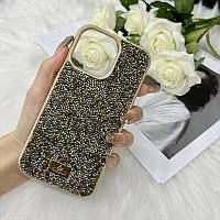 Чехол TPU Bling World Rock Diamond Apple iPhone 12 Pro Max (6.7) Золотой