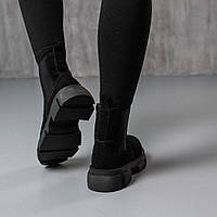 Ботинки женские Fashion Hoofy 3846 37 размер 24 см Черный хорошее качество