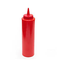 Пластиковая бутылка для соуса Forest 510251 1025 мл красная хорошее качество