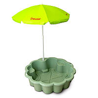 Пісочниця басейн "Квітка" з парасолькою Doloni Toys 01235/03eco