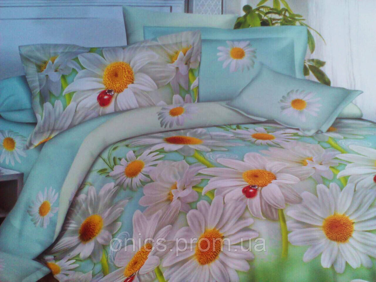 Комплект постельного белья от украинского производителя Polycotton Двуспальный 90906 хорошее качество - фото 5 - id-p2197625768