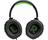 Навушники дротові з мікрофоном JBL Quantum 100X (JBLQ100XBLKGRN) чорні, фото 7