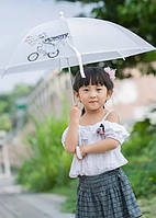 Зонт детский складной WK mini Umbrella WT-U06-white белый хорошее качество