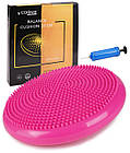 Балансувальна подушка-диск Cornix 33 см (сенсомоторна) масажна XR-0055 Pink