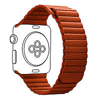 Сменный ремешок ArmorStandart Leather Loop Apple Watch 42/44/45 mm Orange (ARM57837)