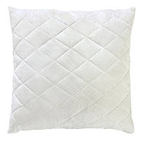 Белая стеганая подушка из силиконового волокна 70х70 51219 хорошее качество