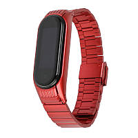 Сменный ремешок ArmorStandart Metal Band Link 603 Xiaomi Mi Band 5/6 (Red) (ARM59068)