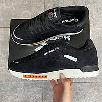 Кросівки чоловічі Reebok Classic Super Leather Black 43 46