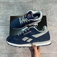 Reebok Кросівки чоловічі Classic Leather Blue Silver