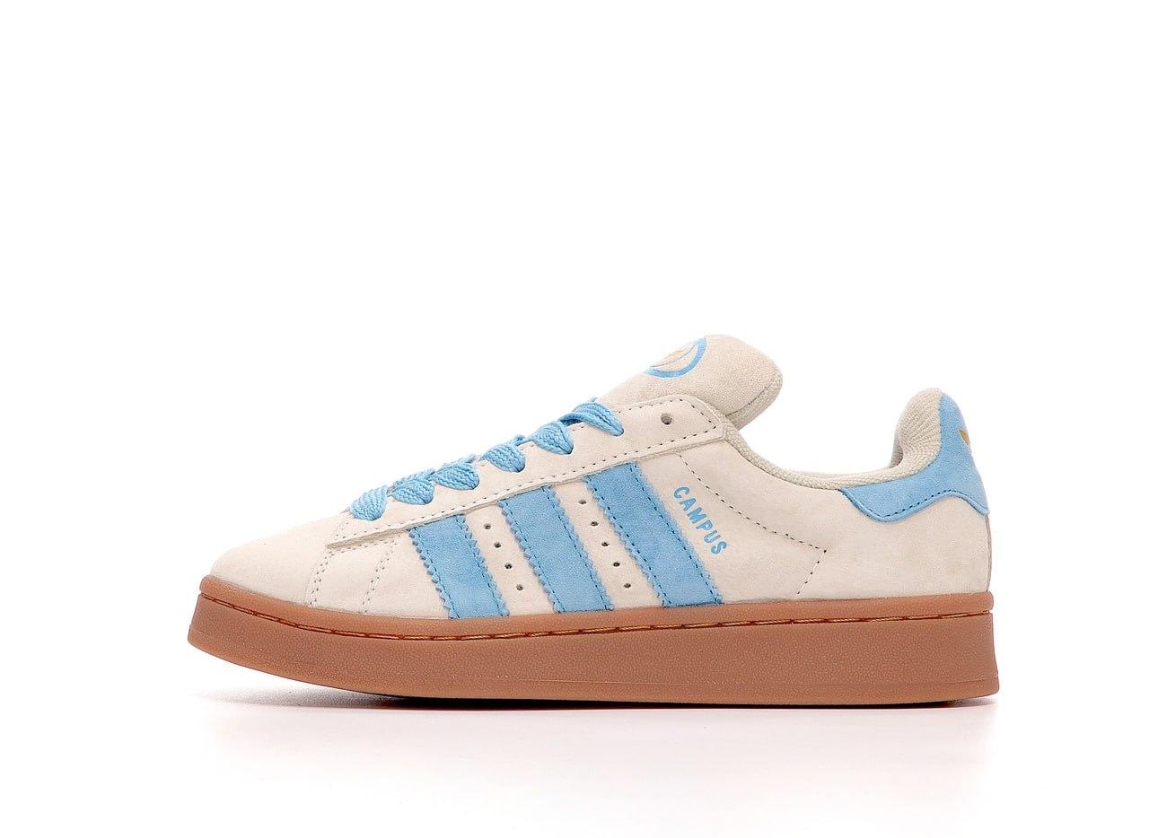 Жіночі Кросівки Adidas Campus 00s Beige Blue / Адідас Кампус 00 Бежеві з Блакитним