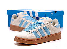 Жіночі Кросівки Adidas Campus 00s Beige Blue / Адідас Кампус 00 Бежеві з Блакитним, фото 4