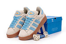 Жіночі Кросівки Adidas Campus 00s Beige Blue / Адідас Кампус 00 Бежеві з Блакитним, фото 5
