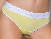 Спортивні трусики-стрінги Passion PS007 PANTIES yellow, size XL | KissaPisa