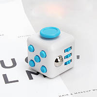 Кубик антистресс Fidget Cube 14128 3.5х3.5х4 см белый с голубым хорошее качество
