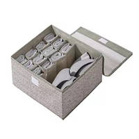 Коробка-органайзер для хранения вещей Stenson 32281113 13 отделений 38х28х11 см серая хорошее качество