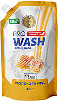 Жидкое мыло Pro Wash Молоко и мед 140265 460 г хорошее качество