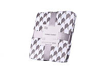 Плед Ardesto Flannel геометрия ART-0104-PB 160х200 см серый хорошее качество
