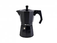 Кофеварка гейзерная Vitrinor Black VR-1224243 300 мл 6 чашек хорошее качество