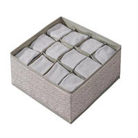 Коробка-органайзер для хранения вещей Stenson 32241212 12 отделений 32х24х12 см серая хорошее качество
