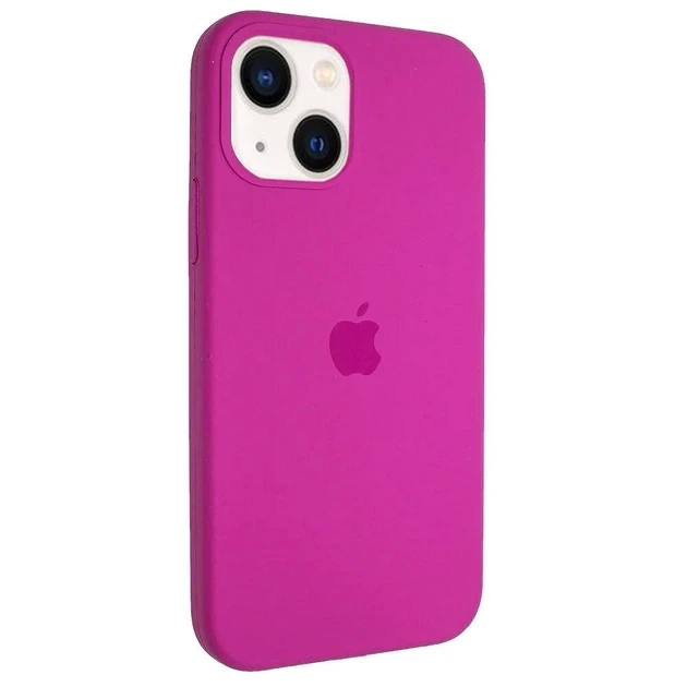 Чохол силіконовий для Айфон 13 / Silicone Full Case для iPhone 13 (Малиновий / Dragon Fruit)