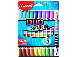 Фломастери COLOR PEPS DUO, 20 кол. MP.847010 ТМ Maped