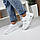 Жіночі кросівки кеди натуральна шкіра білого кольору на зручній платформі, фото 2