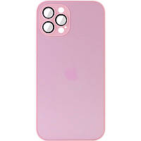 Чехол TPU+Glass Sapphire matte case Apple iPhone 12 Pro Max (6.7) Chanel Pink