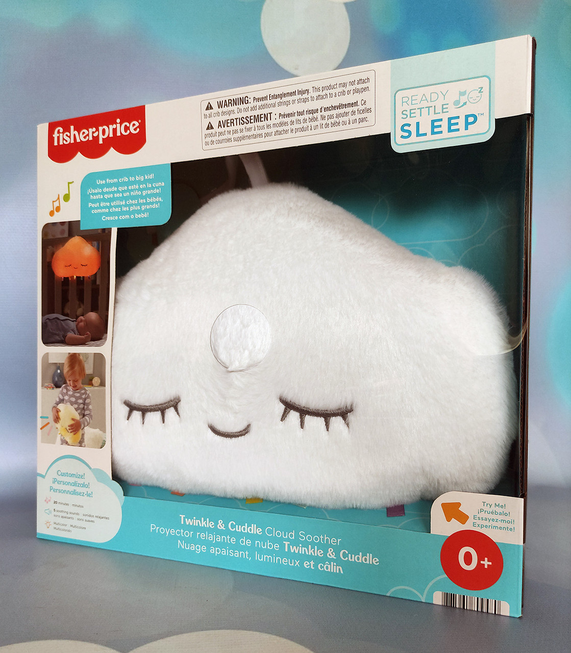 Fisher-Price Музична хмаринка-нічник Солодкі сни GJD44 Fisher Price Twinkle & Cuddle Cloud Soother GJD44 Розвиваюча іграшка