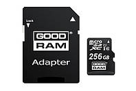 Карта памяти microSDXC 256GB Goodram UHS-I Class 10 + SD-adapter (M1AA-2560R12)